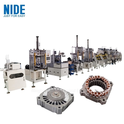 Lini Produksi Stator Motor Semi Otomatis Disesuaikan