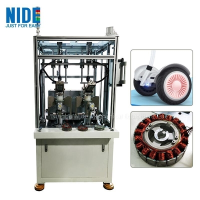 2 Stasiun Wheel Hub Motor Stator Mesin Penggulung Otomatis Self Balance Scooter