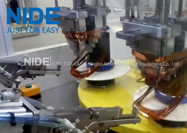 Mesin Winding koil stator otomatis empat stasiun untuk motor kipas