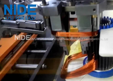 Mesin Winding koil stator otomatis empat stasiun untuk motor kipas