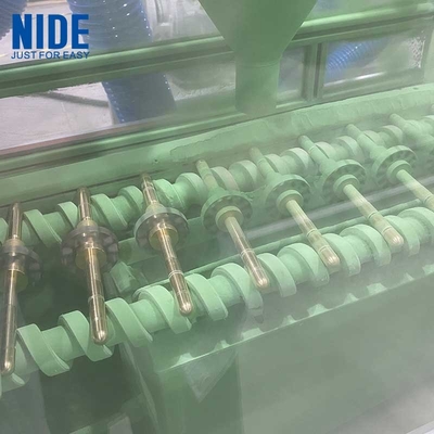 Lini lapisan serbuk elektrostatik otomatis untuk isolasi inti stator motor tanpa sikat