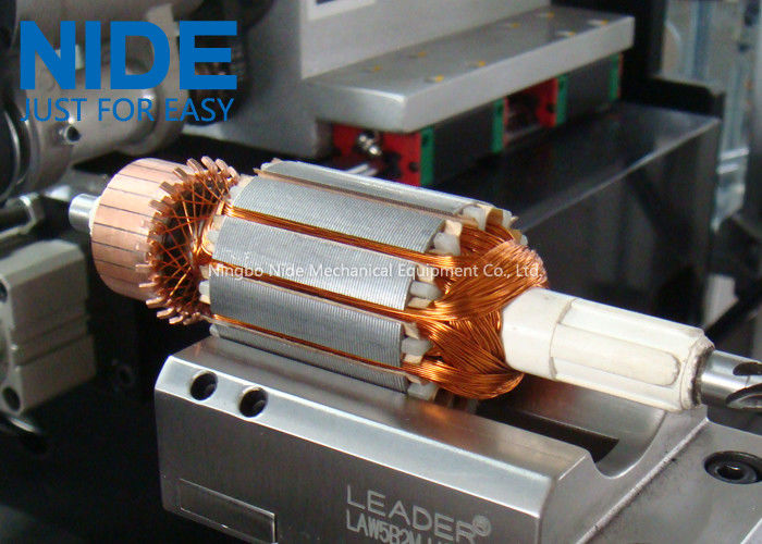 Motor Coil Winder Armature Winding Machine 380v Dalam Warna Abu-abu / Disesuaikan